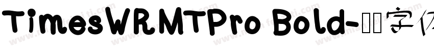 TimesWRMTPro Bold字体转换